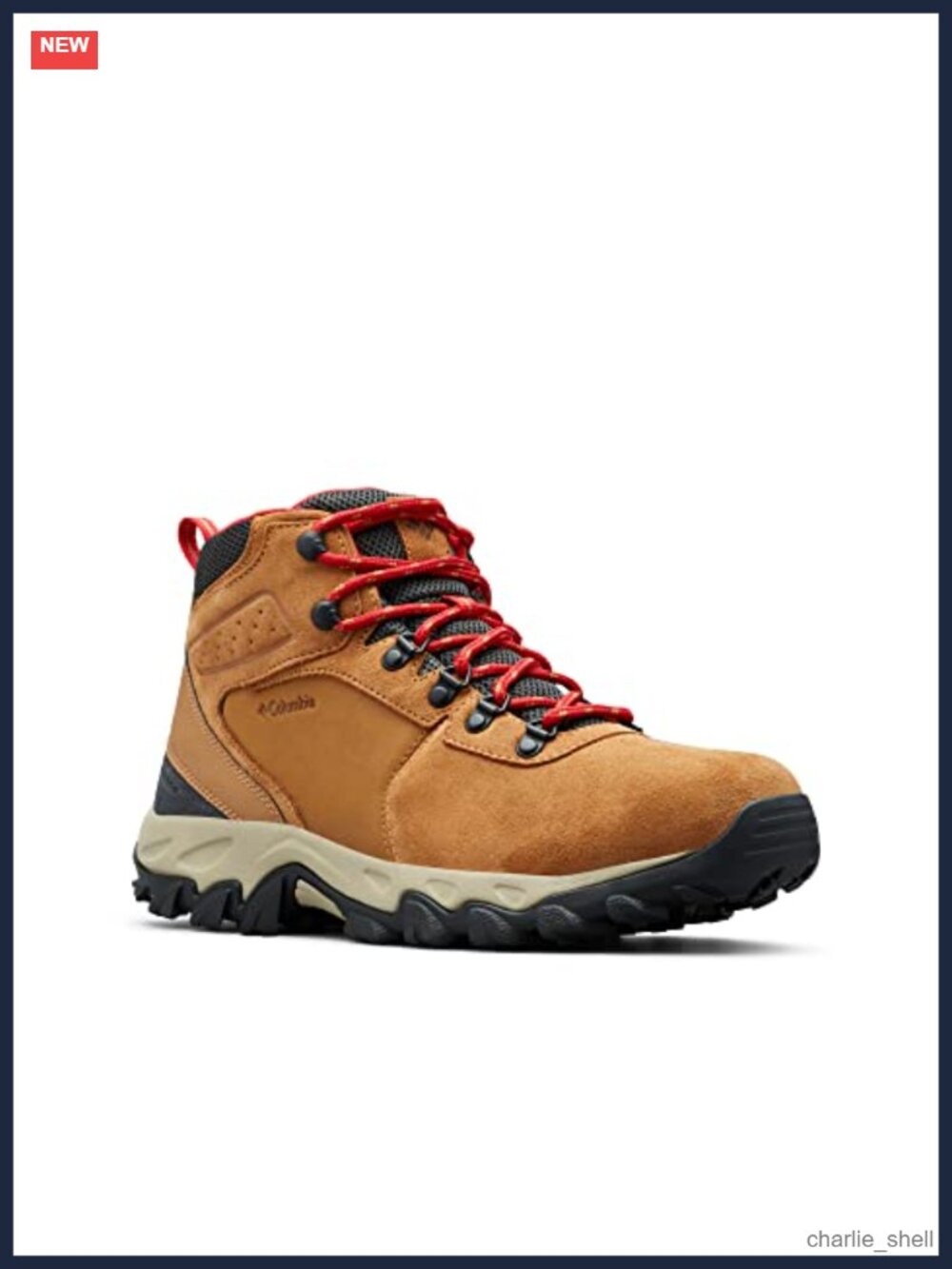 Men's Waterproof Suede Leather Hiking Boot Mid-Top Lace-Up Outdoor